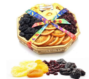 Purim Mishloach Manot Luxury Hamper Box With Large Assorted Nuts & Dried Fruits, Freshly Baked Cake, Biscuits, Cremes, Chocolate Leaves and Chocolates.  Purim, Corporate Gifts, Shiva Gifts,  Shabbat And Festivals. Free Delivery Throughout The UK.