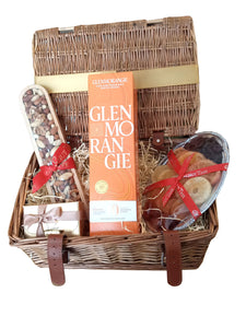 Glenmorangie The Original Single Malt Whisky Gift In A Beautiful Kosher Hamper. With Luxury Chocolates, Assorted Nuts and Exotic Dried Fruits. PURIM, CONGRATULATIONS,  NEW YEAR. SHANA TOVA. CORPORATE GIFTS. Free Standard Delivery London & UK.